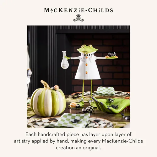 Vista 6 de MACKENZIE-CHILDS Fergal iluminado de Halloween Jack-O'-Lantern Halloween Fergal