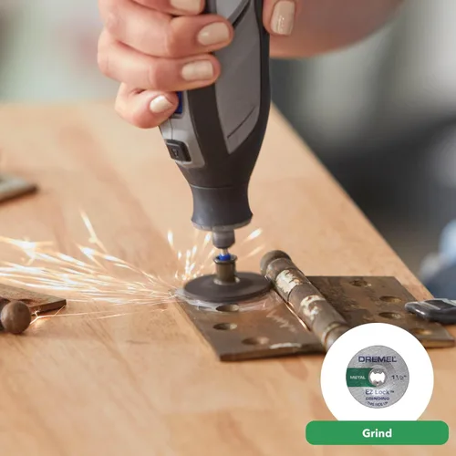 Vista 6 de Dremel 8240 Kit de herramientas rotativas inalámbricas de 12 V con velocidad variable y agarre cómodo y batería adicional de iones de litio B815-01