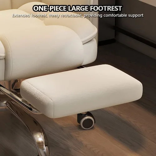 Vista 9 de Big and Tall Office Chair with Armrests Executive Chair with Footrest and Spring Lumbar Support High Back Leather Ergonomic Chairs Adjustable Height