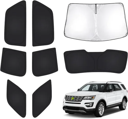 Vista 9 de T TGBROS Parasol para parabrisas para BMW X1 F48 2016 2017 2018 2019 2020 2021 2022 para ventana de automóvil, con bloqueo UV grueso y opaca