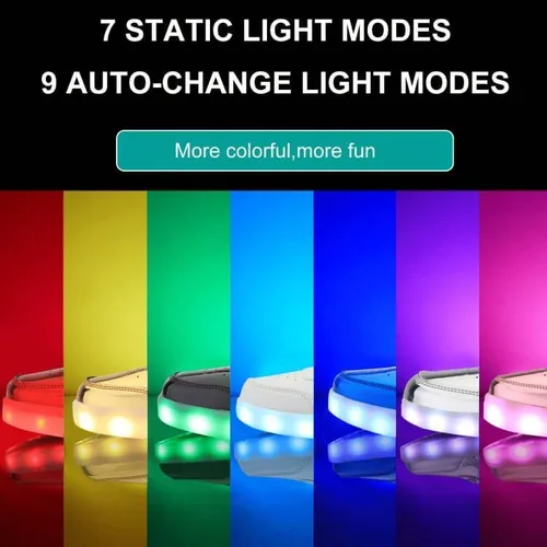 Vista 4 de Odema Zapatos LED unisex con luz superior alta para mujeres y hombres