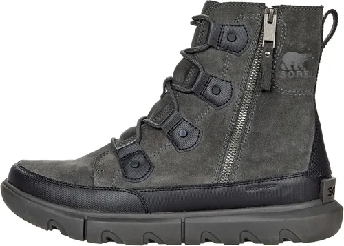 Vista 4 de Sorel Explorer Botas con doble cremallera impermeable, plateado