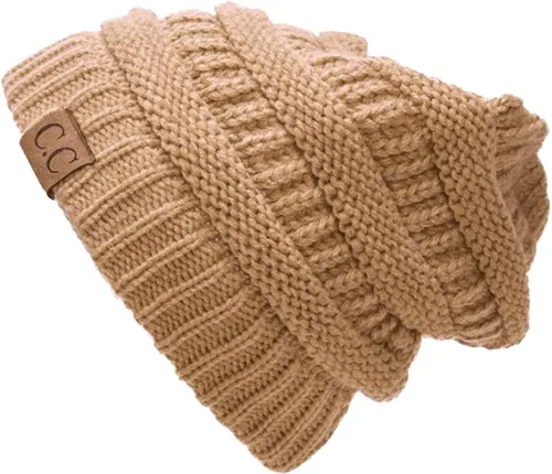 Vista 353 de C.C Trendy Warm Chunky Soft Stretch Cable Knit Beanie
