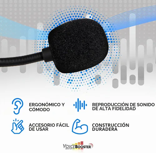 Vista 3 de Voicebooster - Micrófono de micrófono ajustable con control