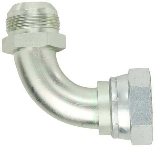 Vista 2 de Eaton Aeroquip 500454-20S - Codo de tuerca giratoria de 90 grados, JIC tipos de extremo de 37 grados, acero al carbono, 1-1/4 JIC (f) x 1-1/4 JIC