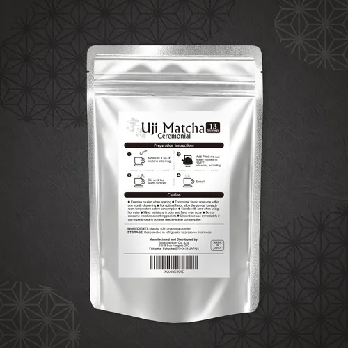 Vista 3 de [Granja Onkatsu] Serie Uji Matcha - Grado premium y ceremonial - Té japonés hecho en Japón - Etiqueta inglesa (grado ceremonial Uji)