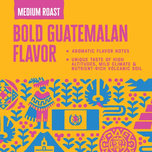 Vista 4 de Patria Café molido de tostado medio de Guatemala, bolsa de 12 oz (paquete de 1)