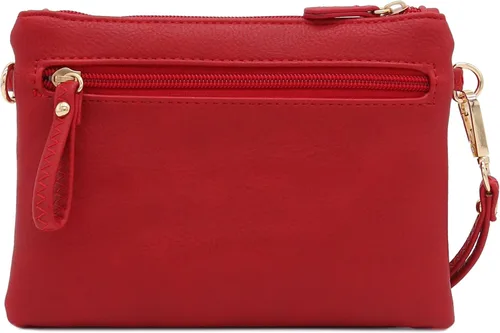 Vista 35 de Bolso de hombro cruzado con múltiples bolsillos y cremallera y correa de muñeca pequeña