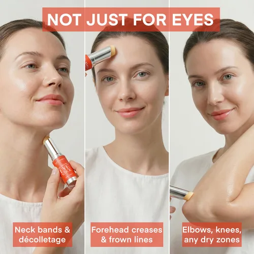 Vista 9 de VELAMO ADVANCED Retinol Eye Stick: bálsamo renovador y reafirmante debajo de los ojos para ojeras, hinchazón, líneas finas y arrugas, esenciales