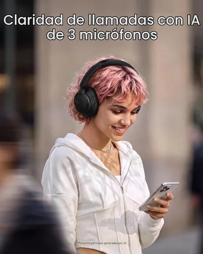 Vista 6 de Soundcore by Anker Q31i, auriculares adaptativos con cancelación de ruido Negro Absoluto