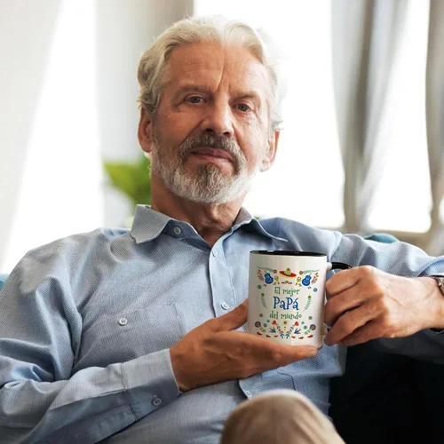Vista 9 de YHRJWN Papa Gifts - Taza de café El Mejor Papa Del Mundo, regalos para el día del padre, regalo de cumpleaños para papá de parte de hija o hijo, 11