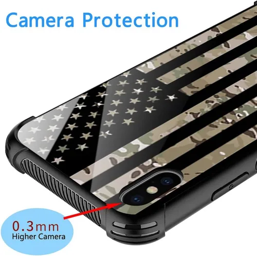 Vista 2 de DJSOK Funda compatible con iPhone XR, diseño con patrón de parachoques trasero, esquinas reforzadas antiarañazos, caver de TPU suave, fundas