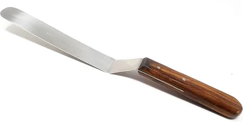 Vista 11 de A2Z - Espátula de glaseado de acero inoxidable de calidad profesional, para decoración de tartas, hoja flexible resistente, mango de madera para un
