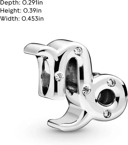 Vista 5 de PANDORA Joyería brillante con circonita cúbica del zodiaco de Capricornio en plata de ley Metal Circonita cúbica