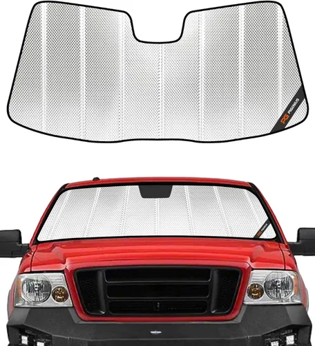 Vista 13 de Pigenius Parasol para parabrisas para Ford F-150 2021-2025 Parasol para ventana delantera - AstraGuard Plateado