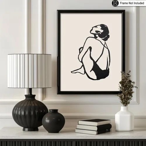 Vista 171 de Poster Master Faces Poster - Retro Women Print - Portrait Art - Sketch Illustration - Abstract Artwork - Woman Design - Chic Boho Design - Great