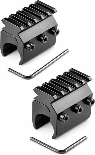 Vista 9 de 360 Tactical Universal 21mm Weaver Base Adaptador Convertidor de Cañón Alcance de Alcance de Carga Pesada