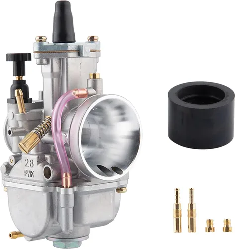 Vista 9 de Carburador PWK de 21 mm para Carreras para Motor de 50 cc a 100 cc 2T 4T Moto Dirt Bike, Motocicleta, ATV, Scooter con Colector de Admisión, Chorros