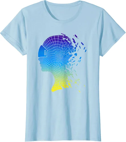 Vista 4 de Camiseta con diseño de auriculares de realidad virtual de VR Fans, Negro, S