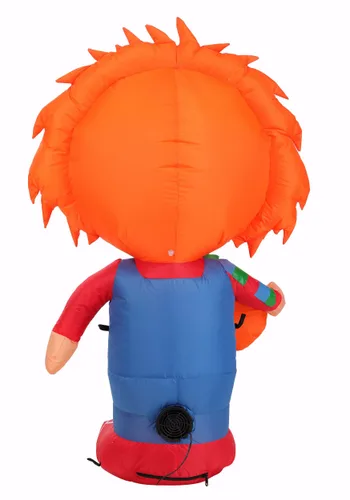 Vista 5 de Decoración Inflable de 2.5 FT de Chucky de Child's Play para Niño Multicolor