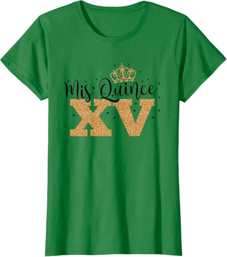Vista 31 de Camiseta de quinceañera Mis Quince para cumpleaños número 15 Blanco