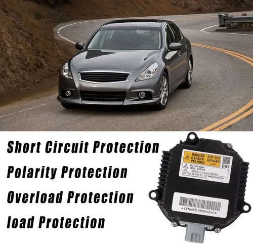 Vista 6 de Boine Faro delantero de balasto HID de xenón con módulo de ensamblaje de bombilla D2S 28474-89904t compatible con Infiniti Nissan Altima 350z 370z