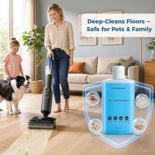 Vista 8 de 2 x 1L Floor Cleaning Solution for Roborock Robot Vacuum & Wet Dry Vacuum