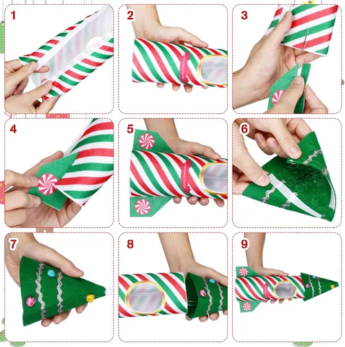 Vista 5 de Liitrsh Juego de 8 accesorios de elfo de Navidad con cohete, saco de dormir de Navidad, suéter, albornoz, orejeras, bufanda, columpio, hamaca