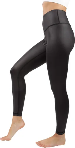 Vista 3 de 90 Degree By Reflex Leggings de tobillo de piel sintética de alta brillo para mujer