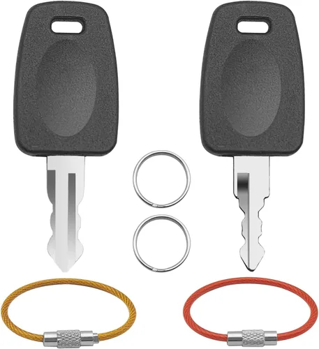 Vista 9 de Llaves de equipaje, 002 007 Llaves plateadas para T-S-A 002 007 llaves de bloqueo de equipaje maestro + 1 llavero, compatible con bolsa, maleta