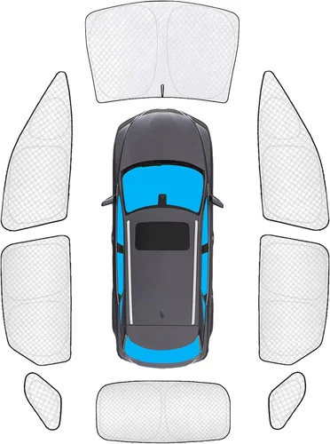 Vista 19 de KMF 6 piezas de parasoles gruesos para Mazda 3 Hatchback (No Sedán) 2014-2018 Accesorios, parasoles completos para parabrisas y ventanas de coche