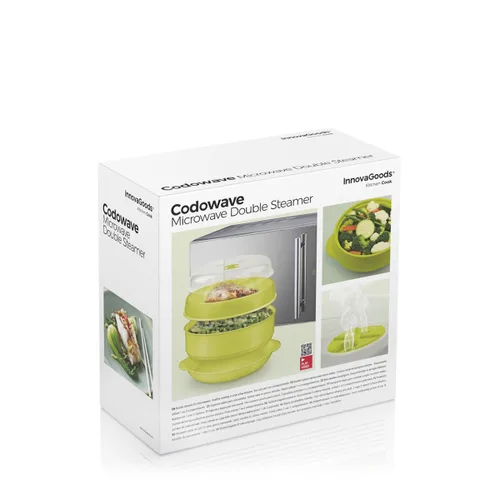 Vista 8 de Vaporera Doble para Microondas Codowave InnovaGoods