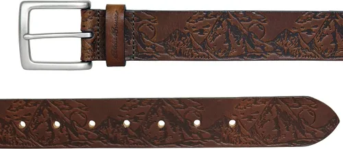 Vista 2 de Eddie Bauer Men's Casual Jean Leather Belts in Black, Brown, and Tan, Multiple Sizes