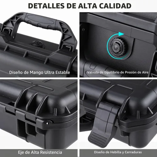 Vista 3 de RS 4 Mini Estuche Duro, Estuche de Viaje de Almacenamiento Impermeable para DJI RS 4 Mini Combo de Gimbal Creador Estabilizador Ligero y Accesorios