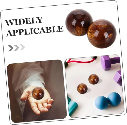 Vista 9 de Bola de masaje de mano Bolas de salud chinas Bola de masaje de tejido profundo para terapia de ejercicio de mano muscular, 2 piezas