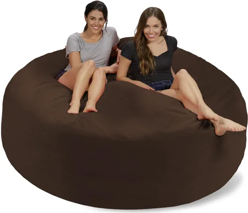 Vista 55 de Chill Sack Bean Bag Funda para silla, 3 pies, microgamuza - Oliva