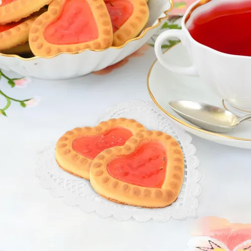 Vista 9 de 200 piezas de juguetes de San Valentín con forma de corazón de 4 pulgadas con encaje para el día de San Valentín, manualidades, boda, cumpleaños