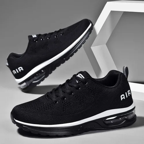 Vista 5 de Autper - Tenis deportivos Air para correr para hombre, tenis ligeros para caminar, trotar, ir al gimnasio o hacer deportes, talla 6.5 a 12.5