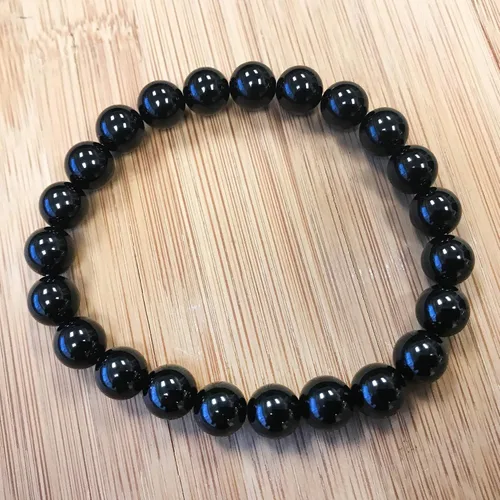 Vista 618 de Gem Avenue Handmade Round Bead Stretch Bracelet Unisex Natural Stone Beaded Jewelry for Men & Women, Elastic Wristband for Daily Wear