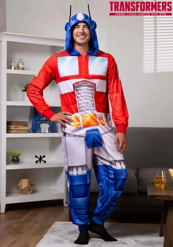 Vista 2 de Fun Costumes Traje de Unión Transformers Optimus Prime para adultos