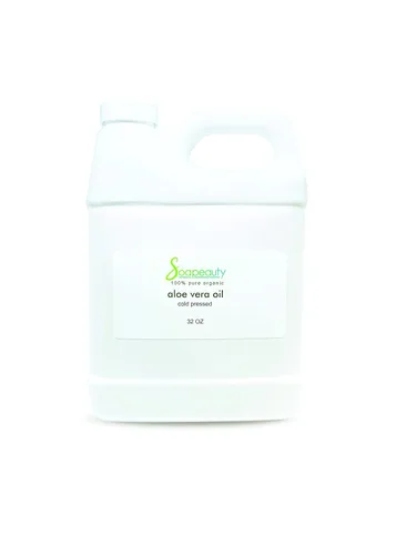 Vista 2 de Soapeauty Aceite de aloe vera para piel, cara, cabello Hidrata y suaviza Aceite 100% natural prensado en frío – 7 libras