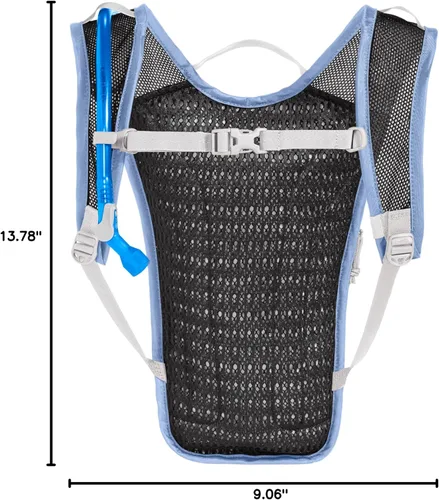 Vista 7 de CamelBak HydroBak Mochila de hidratación ligera para bicicleta, diseño ultraligero de bajo perfil con depósito Crux de 50 onzas, Serenity Blue 2.0