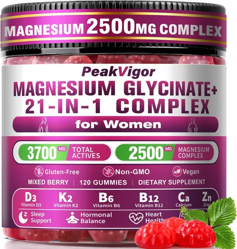 Vista 8 de Complejo de magnesio 12 en 1, suplemento de magnesio de 1000 mg con glicinato, citrato, malato, L-treonato, taurato, apoyo para dormir, probado por