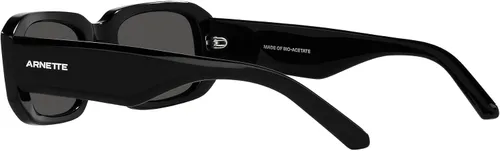 Vista 5 de ARNETTE Gafas de sol para hombre, montura negra, lentes gris oscuro, 2.087 in