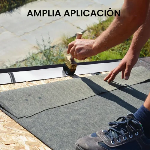 Vista 5 de Los paneles de techo de aluminio del metal del rollo que destella de aluminio 0.01 in, 4" x 20', 1 rollo