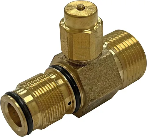Vista 6 de Simpson Cleaning 7106264 Kit de salida de agua de repuesto para bombas de hidrolavadora AAA, M22, dorado OEM Water Outlet Fitting For AAA Pumps