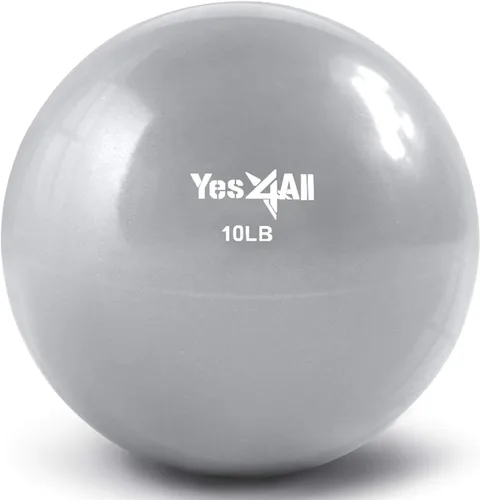 Vista 18 de Yes4All - Bolas de tonificación con peso para ejercicio, bolas medicinales suaves para ejercicio, pilates, yoga, equilibrio, flexibilidad, 2-10