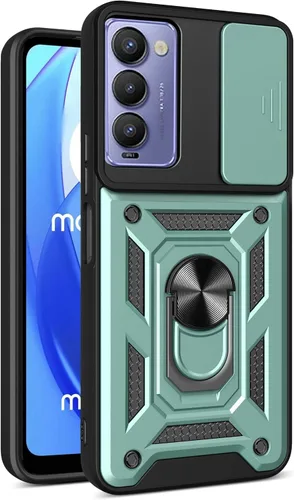Vista 93 de Compatible con Tecno Camon 18P Bracket Shell, Slide Camera Lens Cover Case Azul