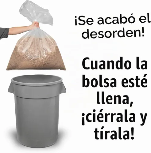 Vista 6 de Peachtree Woodworking Supply Bolsa de repuesto para colector de polvo de plástico transparente