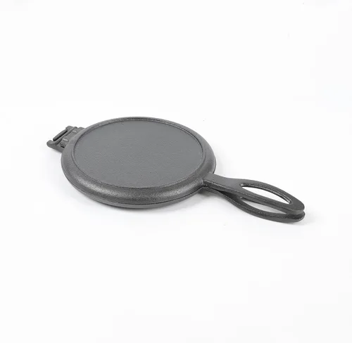 Vista 6 de HAWOK Juego de 2 wafleras de hierro fundido negro (Black Square and Round)